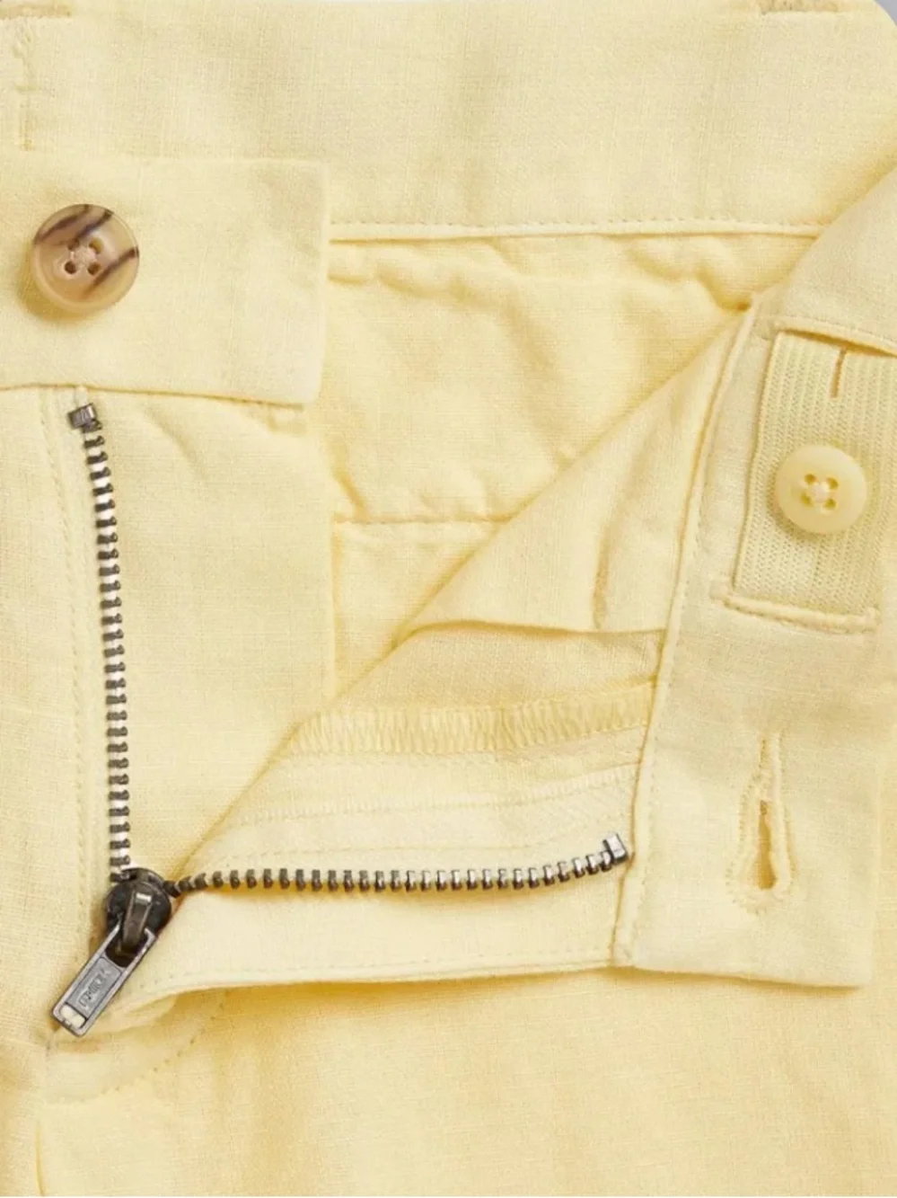 Ralph Lauren Plaid Short-Sleeve Shirt and Abrasion Twill Yellow Shorts Boys Set